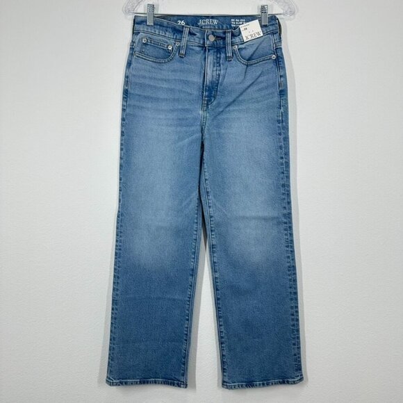 J. Crew Women's Size 26 1996 Slim Wide Leg‎ Medium Wash NWT Classic - Picture 1 of 14